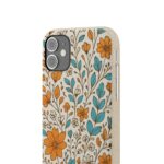 Floral Biodegradable Phone Case - Eco-Friendly Design for Nature Lovers