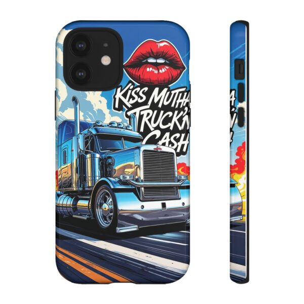 Cool Phone Case for Truck Lovers, Trucking Gifts, Unique Truck Driver Accessories, Kiss Mutha Truckin Cash Design, Fun Car Enthusiast Gift