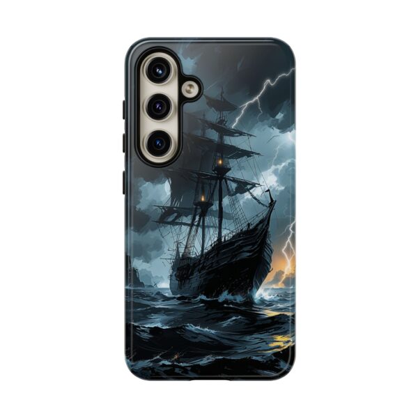 Stormy Seas Tough Phone Case - Pirate Ship Design