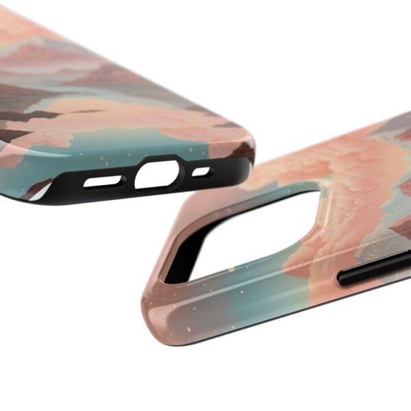 Mountain Reflection Tough Phone Case - Nature-Inspired Design for Adventurers