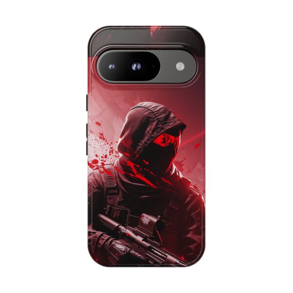 Red Urban Warrior Phone Case for Gamers & Action Fans