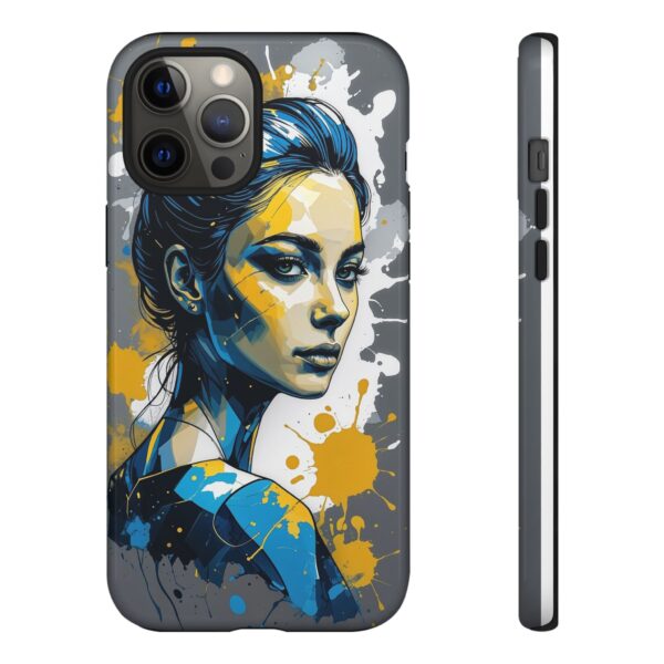 Vibrant, Artistic Tough Phone Case, Modern Art, Smartphone Accessories