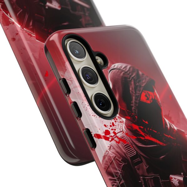 Red Urban Warrior Phone Case for Gamers & Action Fans