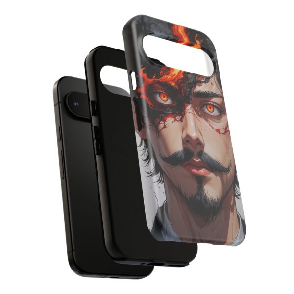 Fiery Design, Anime Style, Unique Cell Phone Accessory, Strong and Stylish