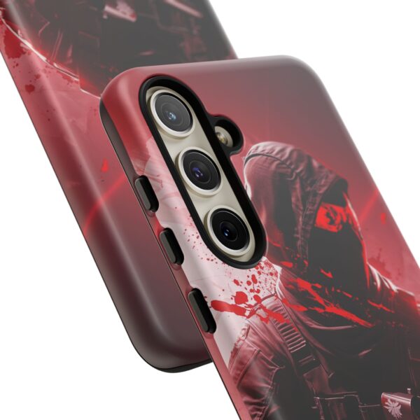 Red Urban Warrior Phone Case for Gamers & Action Fans