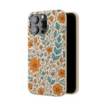Floral Biodegradable Phone Case - Eco-Friendly Design for Nature Lovers