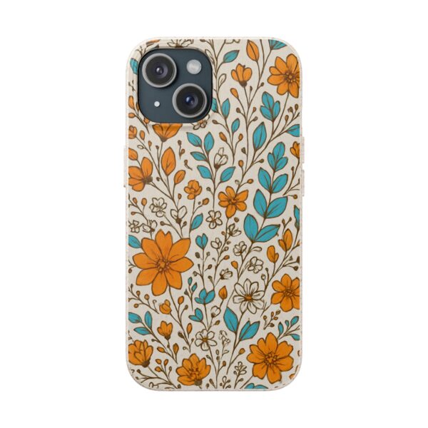 Floral Biodegradable Phone Case - Eco-Friendly Design for Nature Lovers