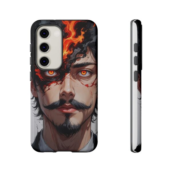 Fiery Design, Anime Style, Unique Cell Phone Accessory, Strong and Stylish