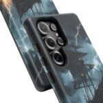 Stormy Seas Tough Phone Case - Pirate Ship Design
