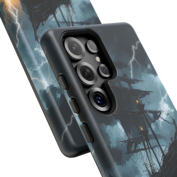 Stormy Seas Tough Phone Case - Pirate Ship Design