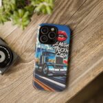 Cool Phone Case for Truck Lovers, Trucking Gifts, Unique Truck Driver Accessories, Kiss Mutha Truckin Cash Design, Fun Car Enthusiast Gift