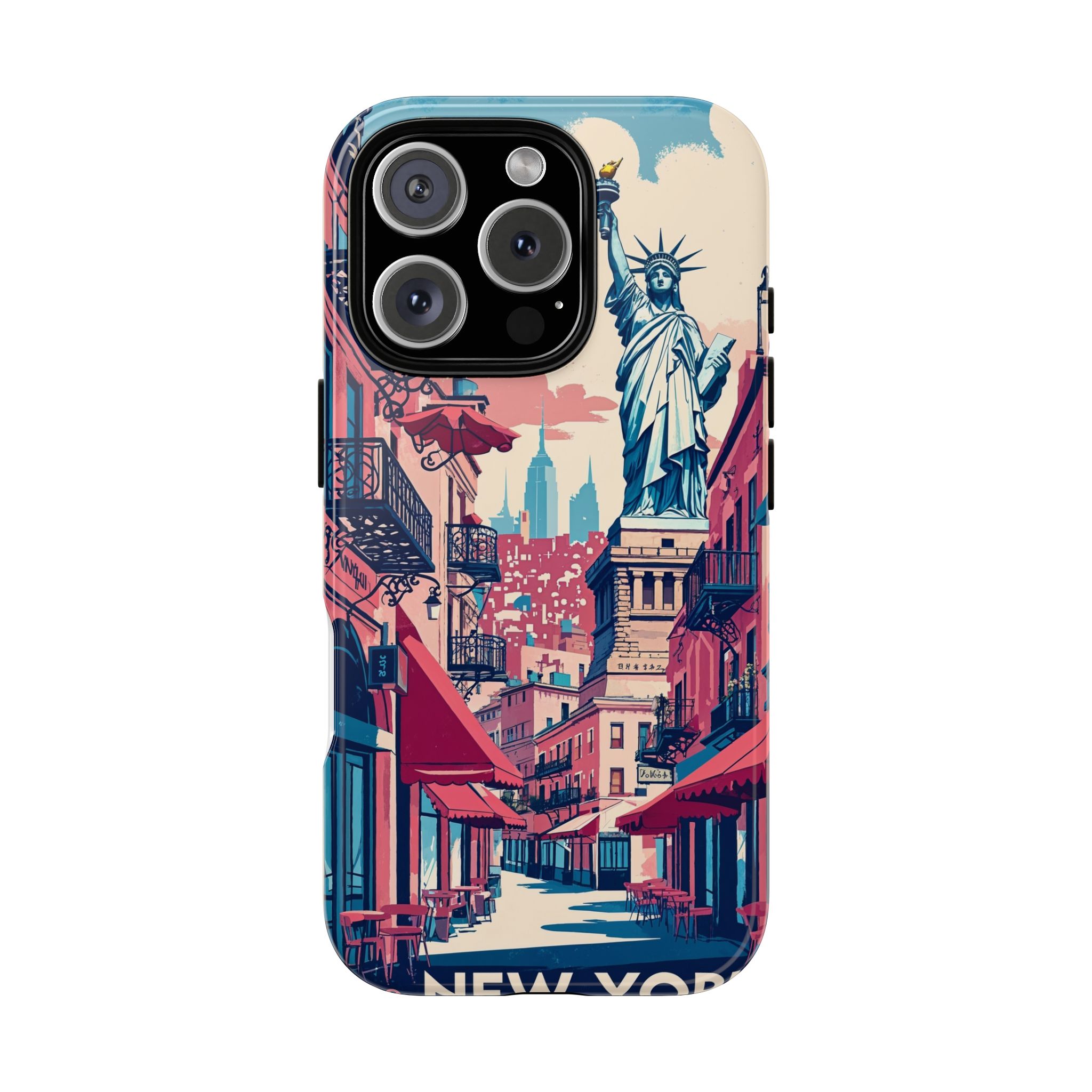 New York City Vintage Tough Phone Case - Statue of Liberty Design