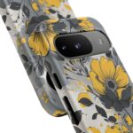 Floral Phone Case, Yellow Flower Design, Stylish Phone Protection
