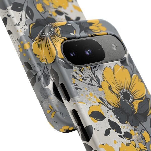 Floral Phone Case, Yellow Flower Design, Stylish Phone Protection