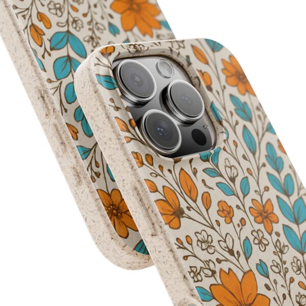 Floral Biodegradable Phone Case - Eco-Friendly Design for Nature Lovers