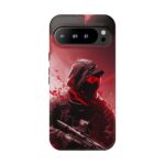 Red Urban Warrior Phone Case for Gamers & Action Fans
