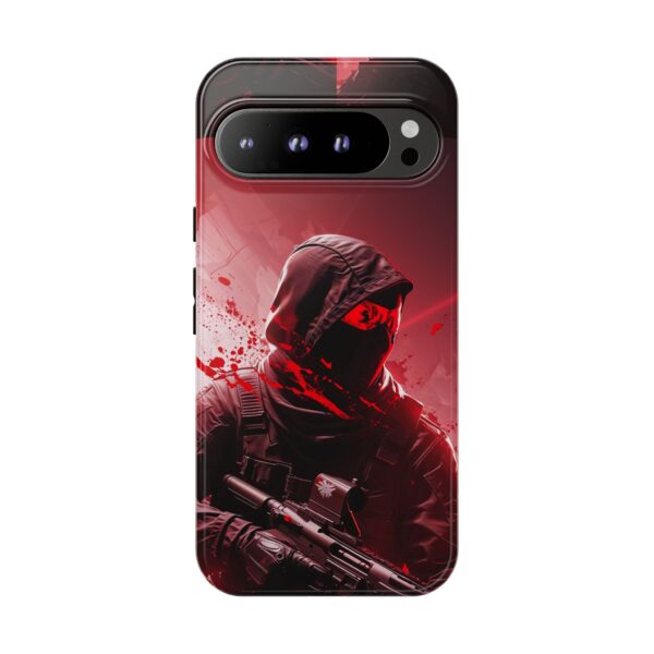 Red Urban Warrior Phone Case for Gamers & Action Fans