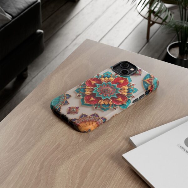 Colorful Mandala Phone Cover, Bohemian Style Accessory, Unique Gift for Her, Stylish Smartphone Protection
