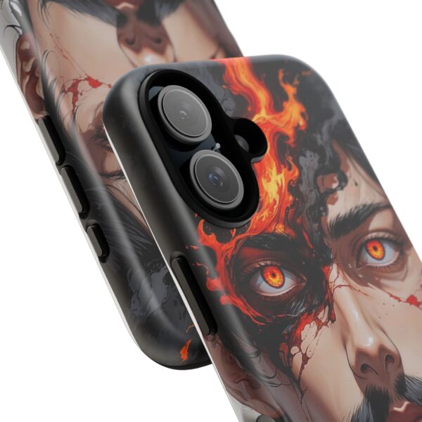Fiery Design, Anime Style, Unique Cell Phone Accessory, Strong and Stylish