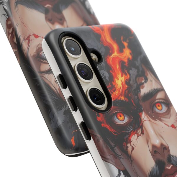 Fiery Design, Anime Style, Unique Cell Phone Accessory, Strong and Stylish