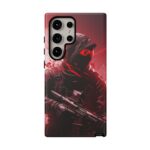 Red Urban Warrior Phone Case for Gamers & Action Fans
