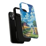 Dog-Themed Phone Case, Whimsical Pet Lover Case, Cute Animal Accessory, Nature Scene Protection, Gift for Dog Owners