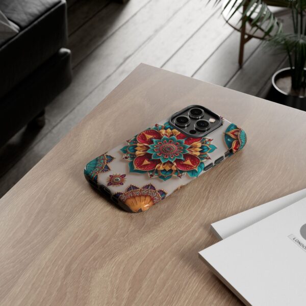 Colorful Mandala Phone Cover, Bohemian Style Accessory, Unique Gift for Her, Stylish Smartphone Protection
