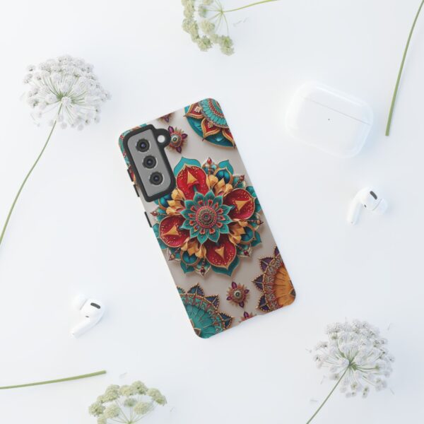 Colorful Mandala Phone Cover, Bohemian Style Accessory, Unique Gift for Her, Stylish Smartphone Protection