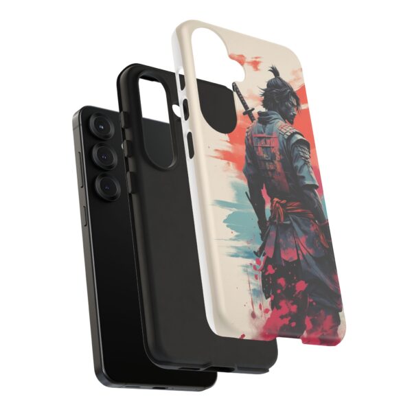 Samurai Warrior Phone Case, Tough Cases, Unique Phone Accessories, Phone Cover Gift, Gamer Phone Decor, Anime Style Case