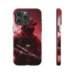 Red Urban Warrior Phone Case for Gamers & Action Fans