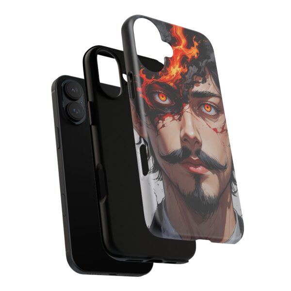 Fiery Design, Anime Style, Unique Cell Phone Accessory, Strong and Stylish