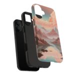Mountain Reflection Tough Phone Case - Nature-Inspired Design for Adventurers