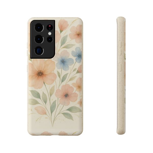 Floral Biodegradable Phone Case - Eco-Friendly Nature Design