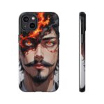 Fiery Design, Anime Style, Unique Cell Phone Accessory, Strong and Stylish