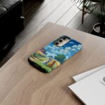 Dog-Themed Phone Case, Whimsical Pet Lover Case, Cute Animal Accessory, Nature Scene Protection, Gift for Dog Owners