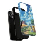 Dog-Themed Phone Case, Whimsical Pet Lover Case, Cute Animal Accessory, Nature Scene Protection, Gift for Dog Owners