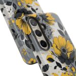 Floral Phone Case, Yellow Flower Design, Stylish Phone Protection