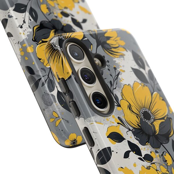 Floral Phone Case, Yellow Flower Design, Stylish Phone Protection