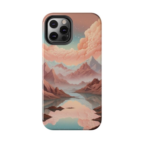 Mountain Reflection Tough Phone Case - Nature-Inspired Design for Adventurers