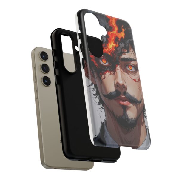 Fiery Design, Anime Style, Unique Cell Phone Accessory, Strong and Stylish