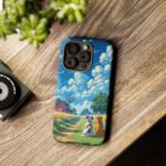 Dog-Themed Phone Case, Whimsical Pet Lover Case, Cute Animal Accessory, Nature Scene Protection, Gift for Dog Owners