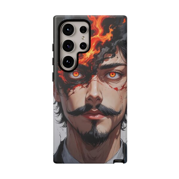 Fiery Design, Anime Style, Unique Cell Phone Accessory, Strong and Stylish