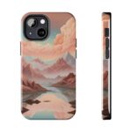 Mountain Reflection Tough Phone Case - Nature-Inspired Design for Adventurers