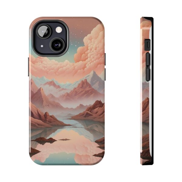 Mountain Reflection Tough Phone Case - Nature-Inspired Design for Adventurers