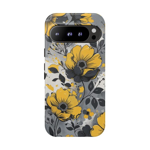 Floral Phone Case, Yellow Flower Design, Stylish Phone Protection