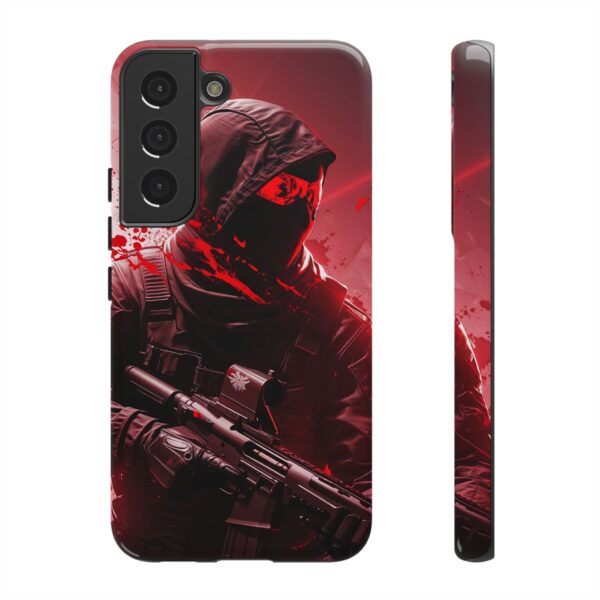 Red Urban Warrior Phone Case for Gamers & Action Fans