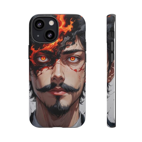 Fiery Design, Anime Style, Unique Cell Phone Accessory, Strong and Stylish