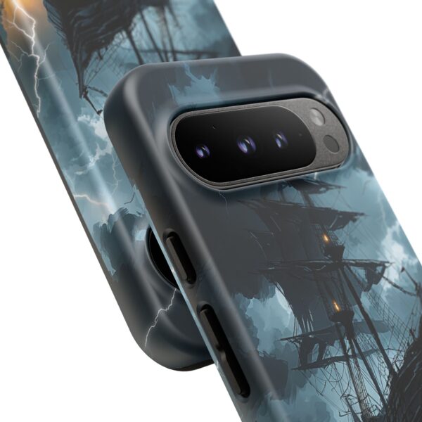 Stormy Seas Tough Phone Case - Pirate Ship Design