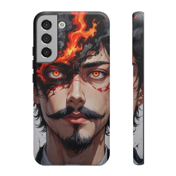 Fiery Design, Anime Style, Unique Cell Phone Accessory, Strong and Stylish