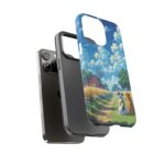 Dog-Themed Phone Case, Whimsical Pet Lover Case, Cute Animal Accessory, Nature Scene Protection, Gift for Dog Owners